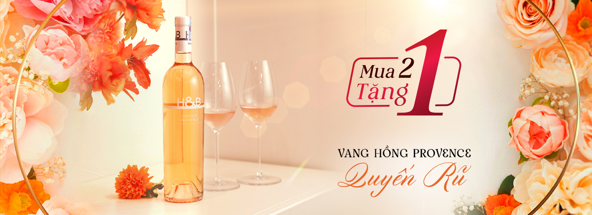 mua 2 tang 1 ruou vang hong provence
